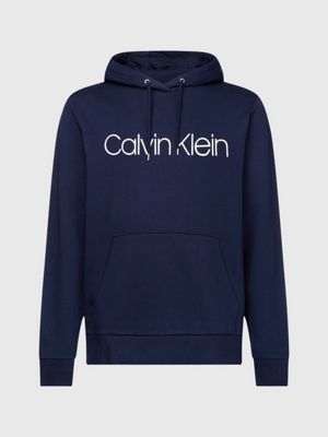 Calvin klein organic hot sale cotton logo hoodie