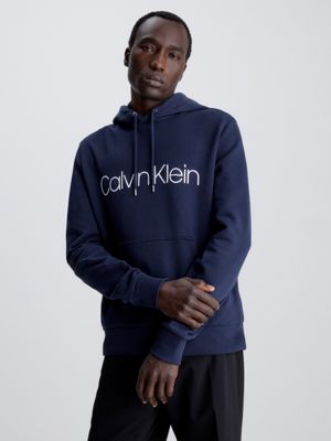 Calvin Klein Jeans Organic Cotton Monogram Sweatshirt Blue, Men's Clothing