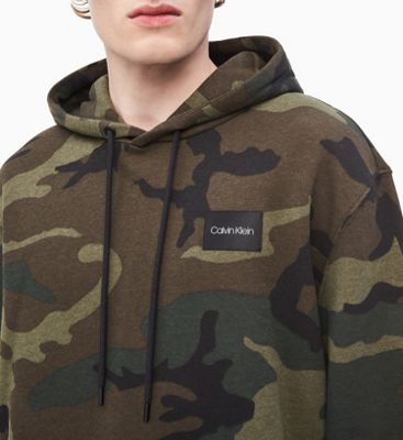 calvin klein camo hoodie