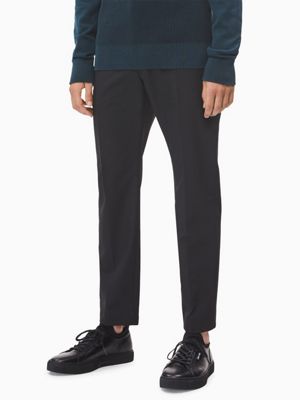 stretch tapered trousers