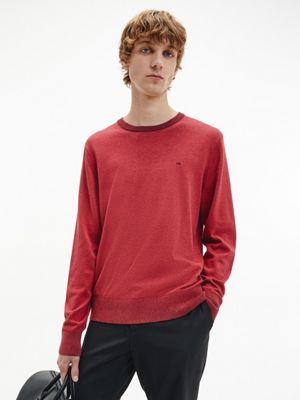 red calvin klein jumper