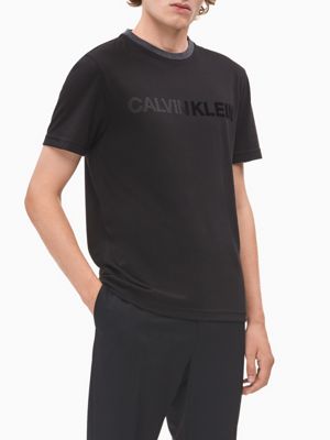 calvin klein flock logo t shirt