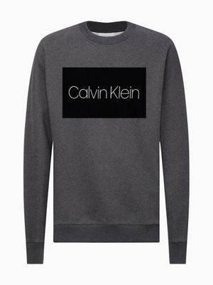 calvin klein flock logo sweatshirt