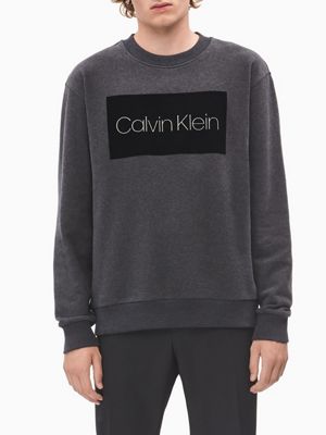 calvin klein flock logo sweatshirt