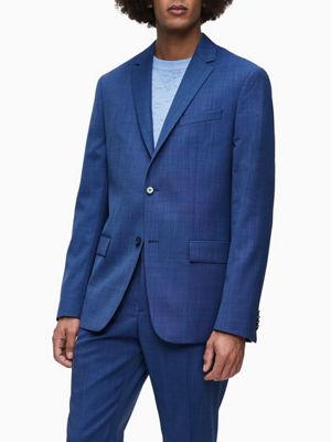 calvin klein mens blue suit