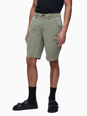 cotton twill cargo shorts