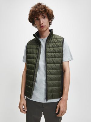 calvin klein puffer vest mens