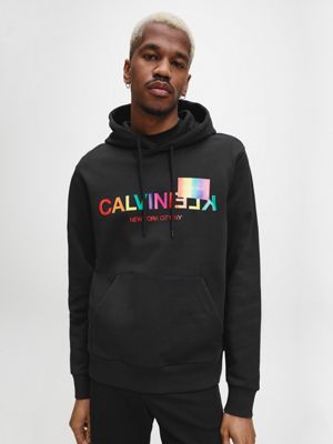 Calvin klein rainbow hoodie online