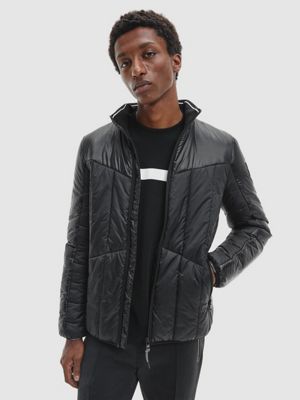 calvin klein men's leather jacket