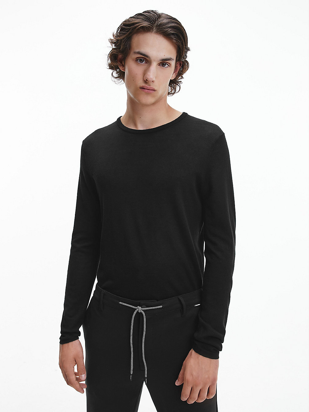 CK BLACK Pullover Aus Hochfeiner Wolle undefined Herren Calvin Klein