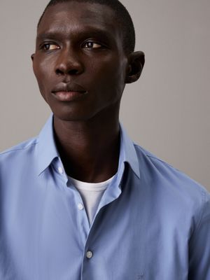 camicia formale in popeline slim infinity da uomini calvin klein