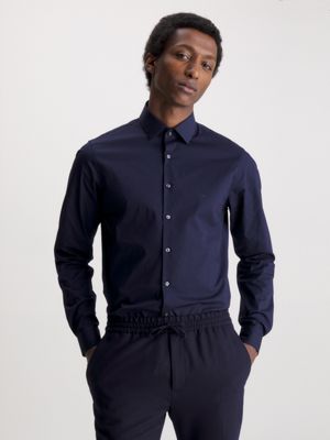 Slim Poplin Dress Shirt Calvin Klein K10K108229CHW