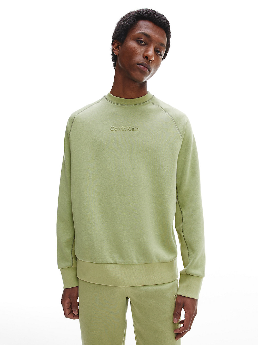 SAGE Relaxed Embossed Logo Sweatshirt undefined men Calvin Klein