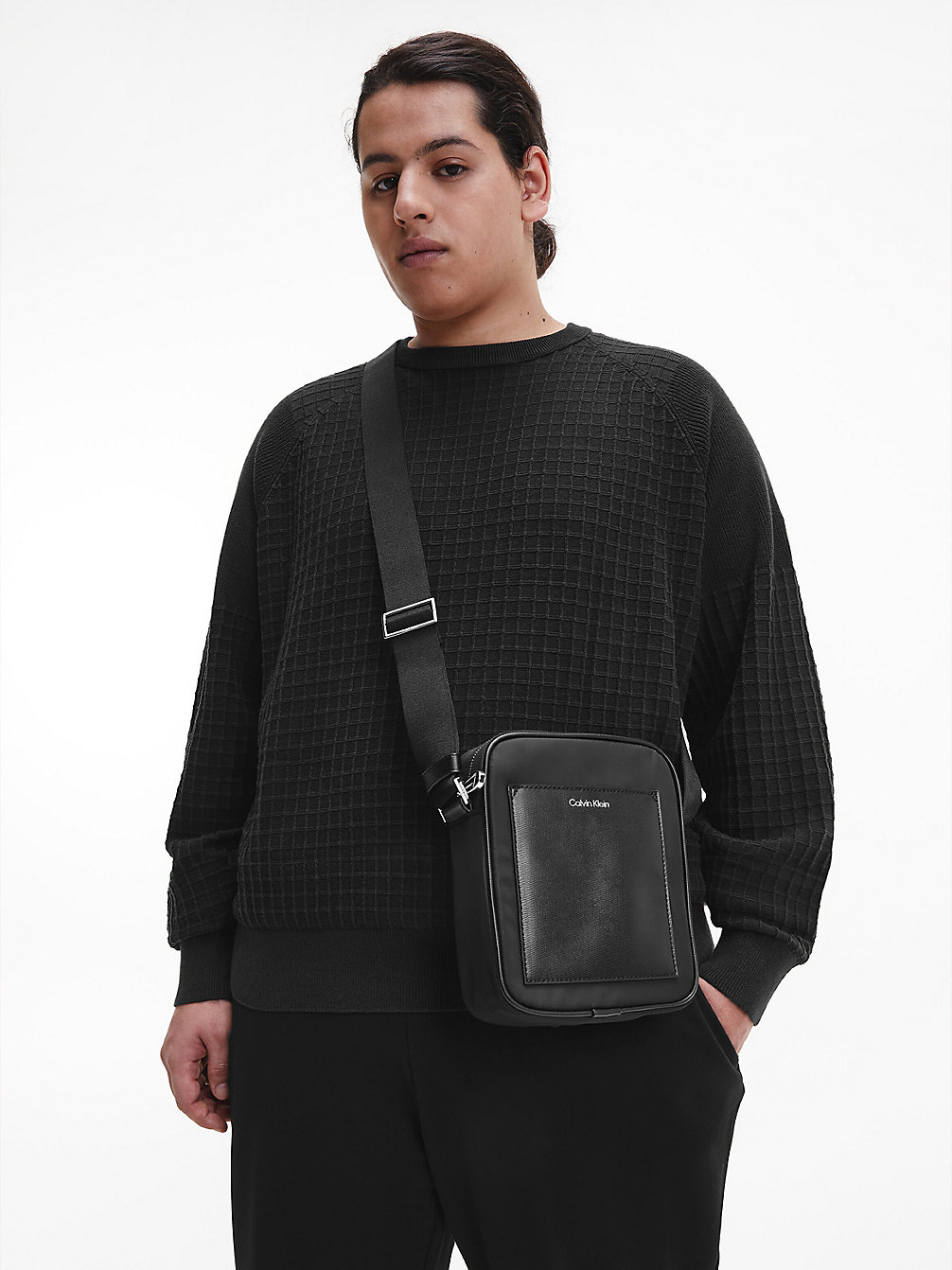 CK BLACK Sweatshirt Aus Bio-Baumwolle In Großen Größen undefined Herren Calvin Klein