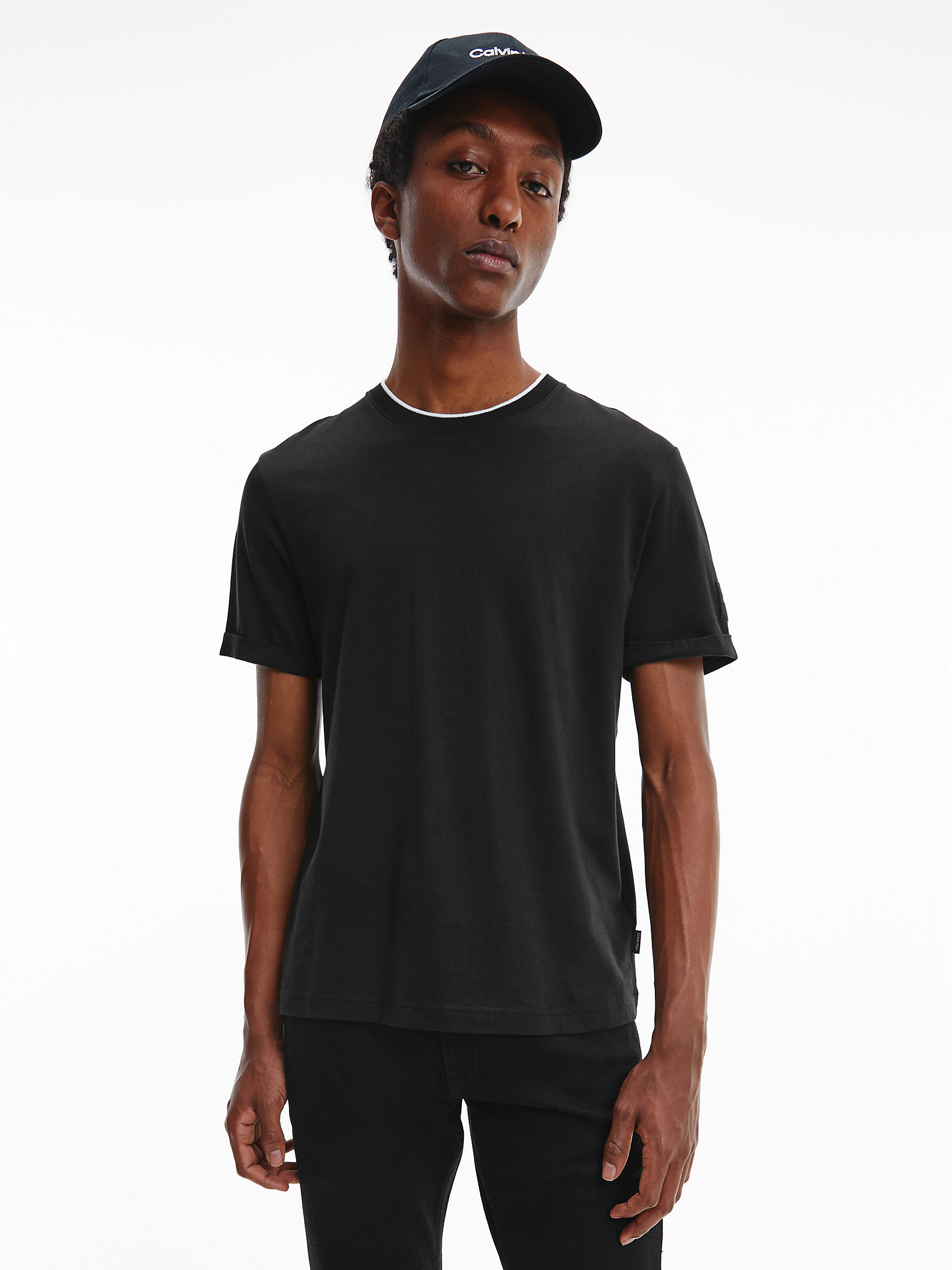 T-Shirt En Coton Bio > CK Black > undefined hommes > Calvin Klein