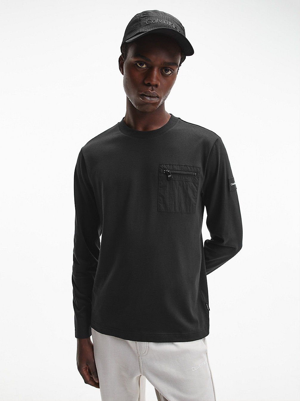 CK BLACK Recycled Long Sleeve T-Shirt undefined men Calvin Klein