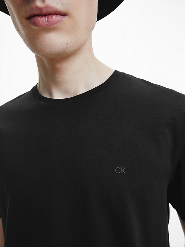 CK BLACK Camiseta de algodón de gran calidad de hombre CALVIN KLEIN