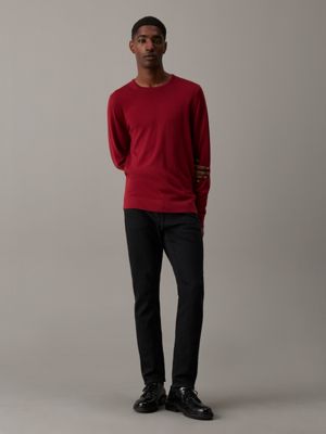 syrah merino wool jumper for men calvin klein