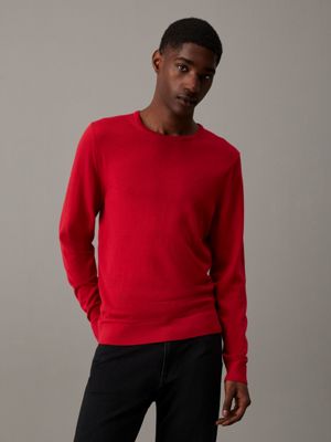 Calvin klein jumper red best sale