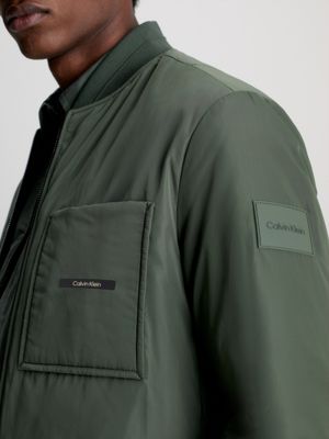 Calvin klein men's quilted patch bomber jacket sale