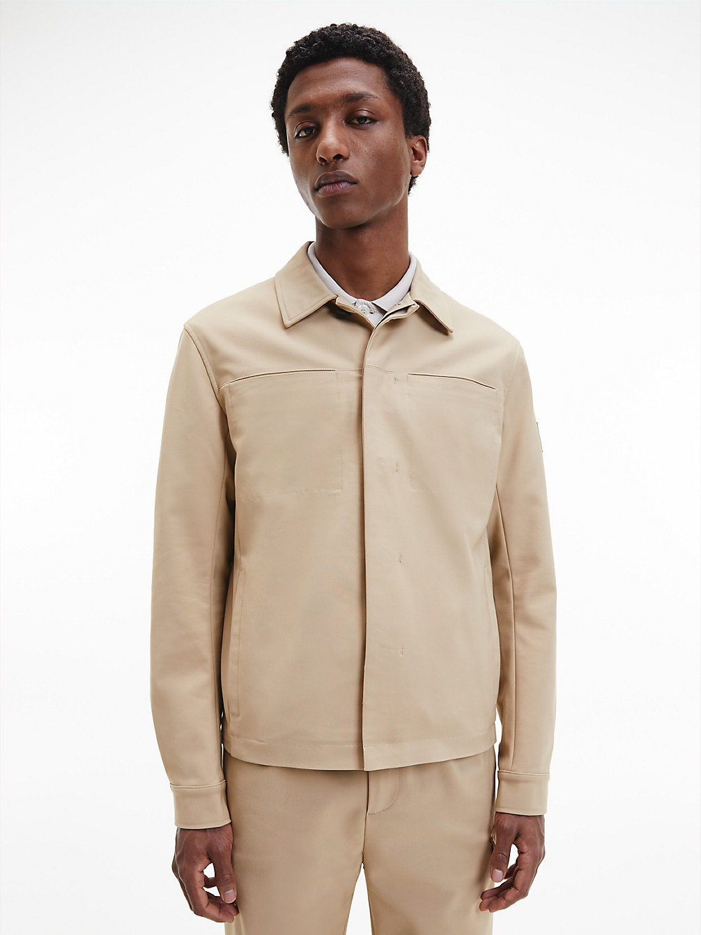 TRAVERTINE Shirt Jacket undefined men Calvin Klein