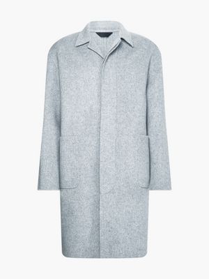 calvin klein gray wool coat