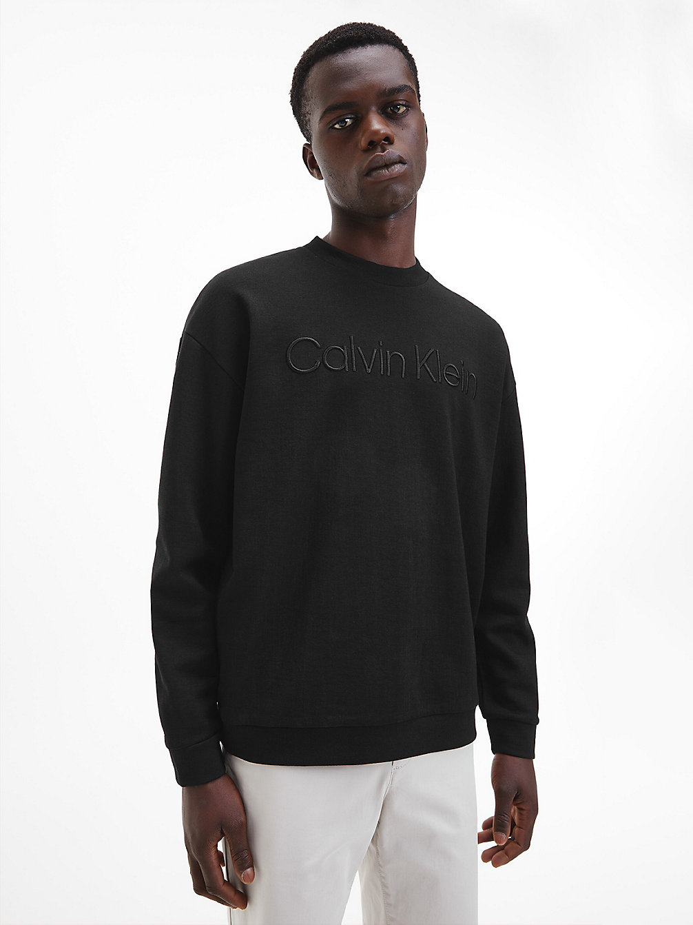 CK BLACK Relaxed Spacer Sweatshirt undefined men Calvin Klein