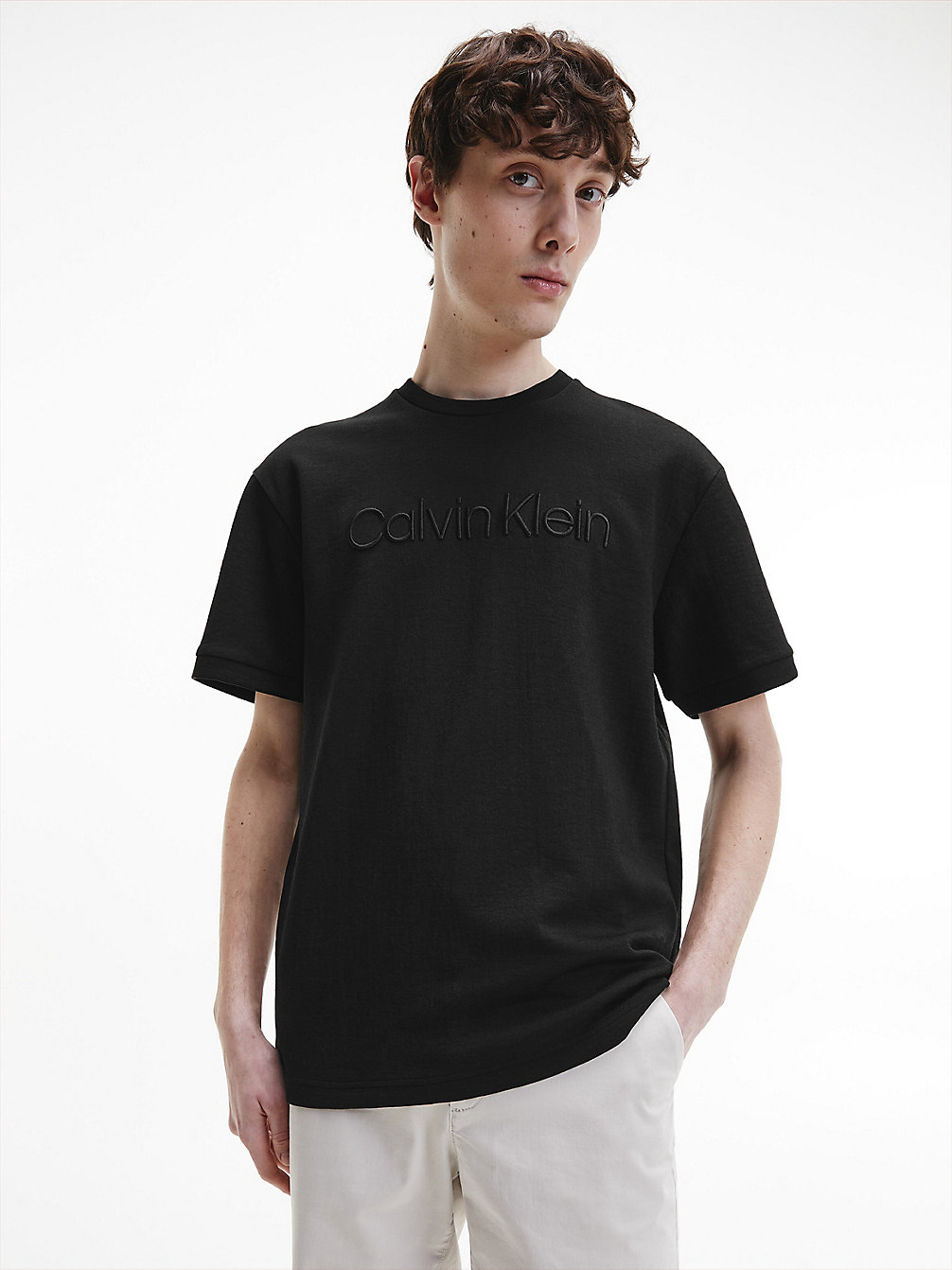 CK BLACK Spacer-Logo-T-Shirt undefined Herren Calvin Klein