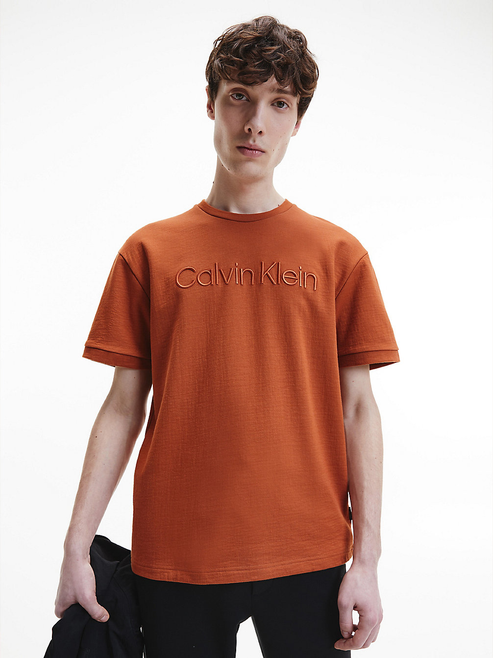 GINGERBREAD BROWN Spacer-Logo-T-Shirt undefined Herren Calvin Klein