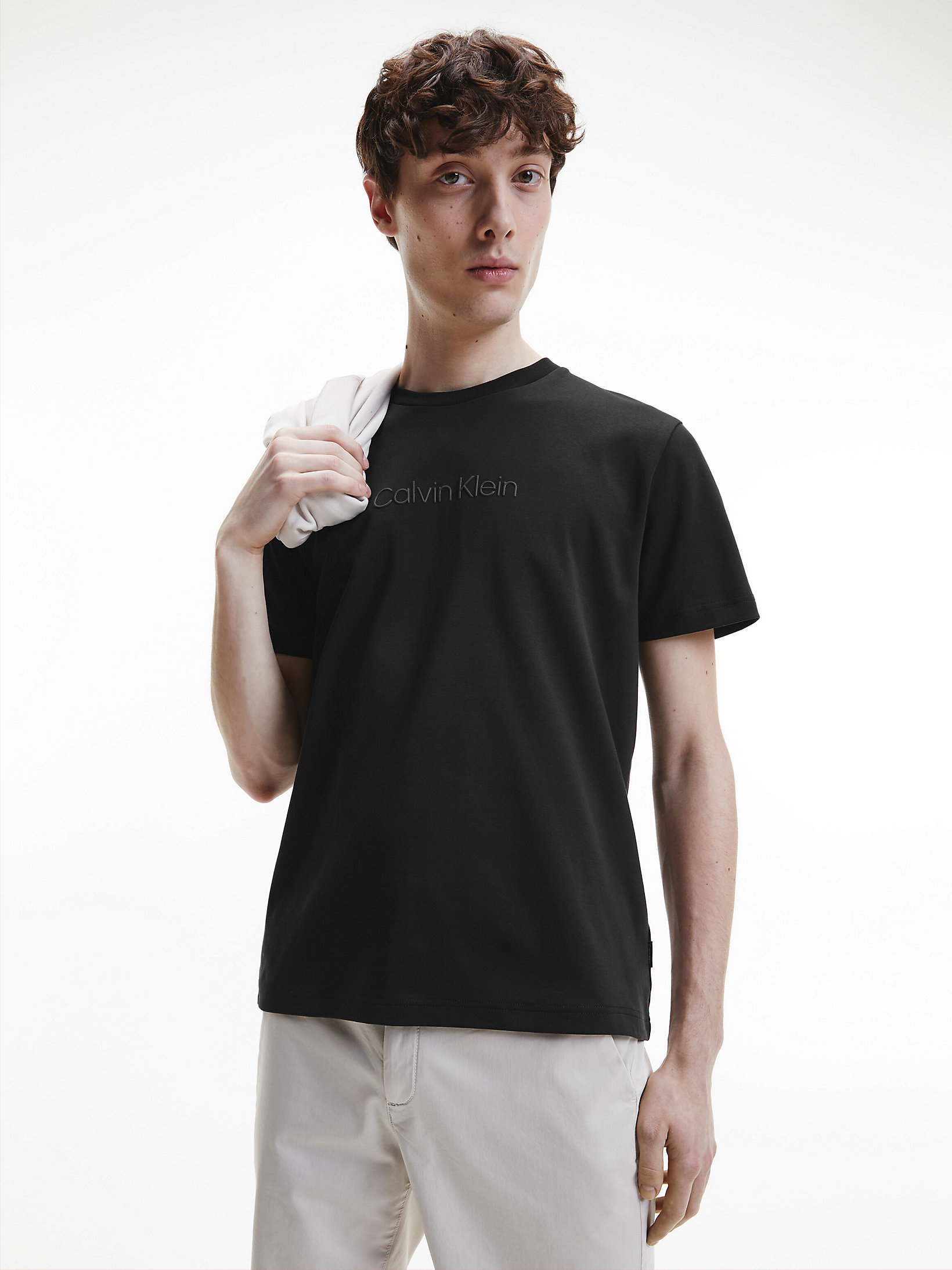 CK Black Logo T-Shirt undefined men Calvin Klein
