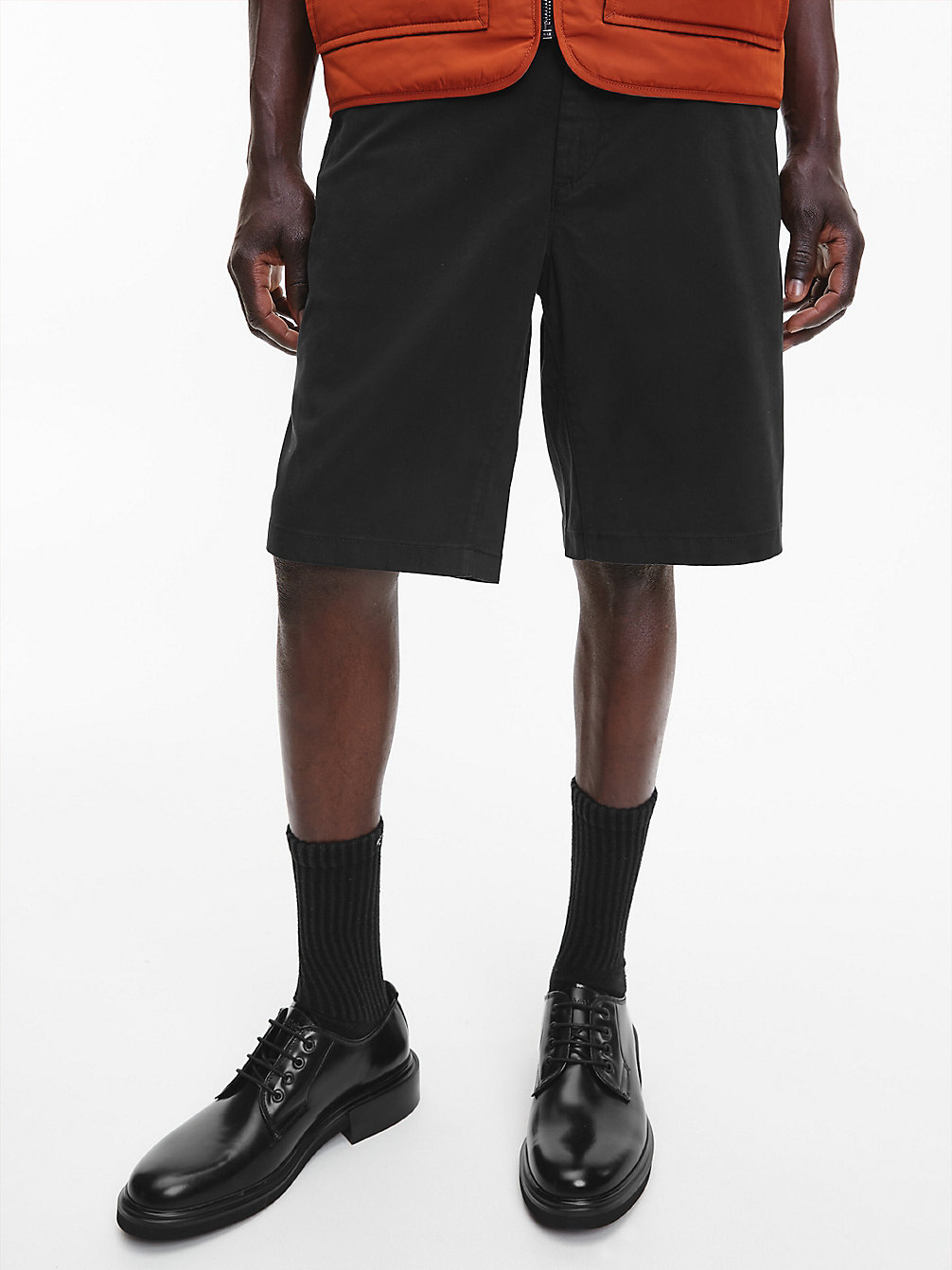 CK BLACK Slim Sateen Shorts undefined men Calvin Klein