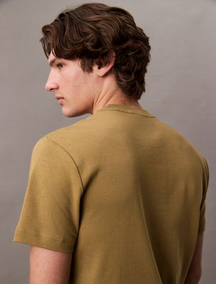 lizard cotton interlock t-shirt for men calvin klein