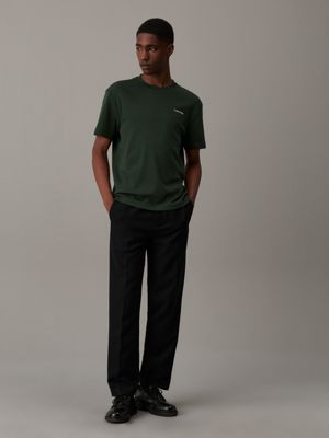 midnight forest cotton interlock t-shirt for men calvin klein