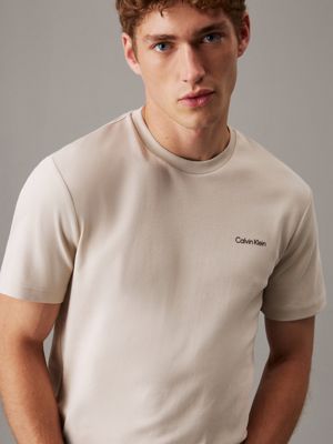 peyote cotton interlock t-shirt for men calvin klein