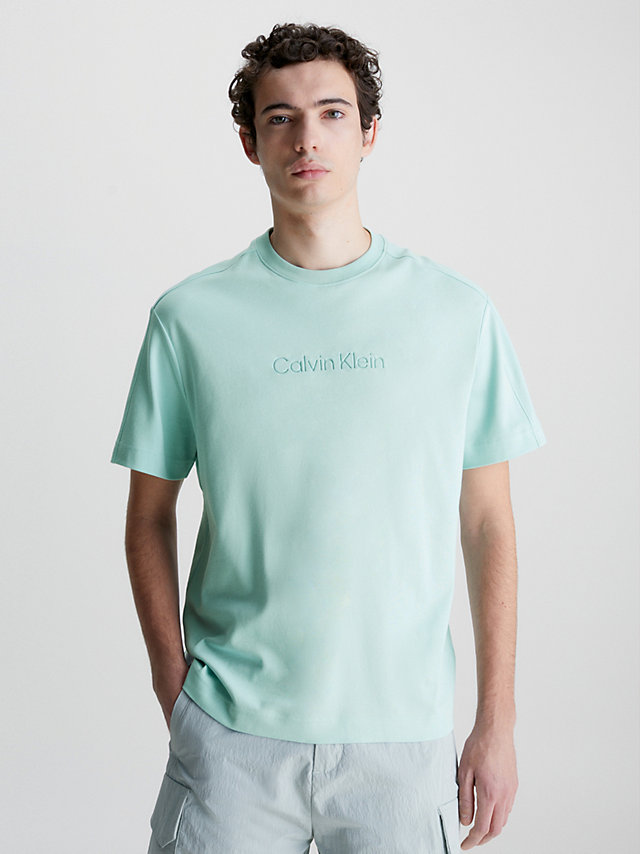 Ghost Glacier Relaxed Organic Cotton T-Shirt undefined men Calvin Klein