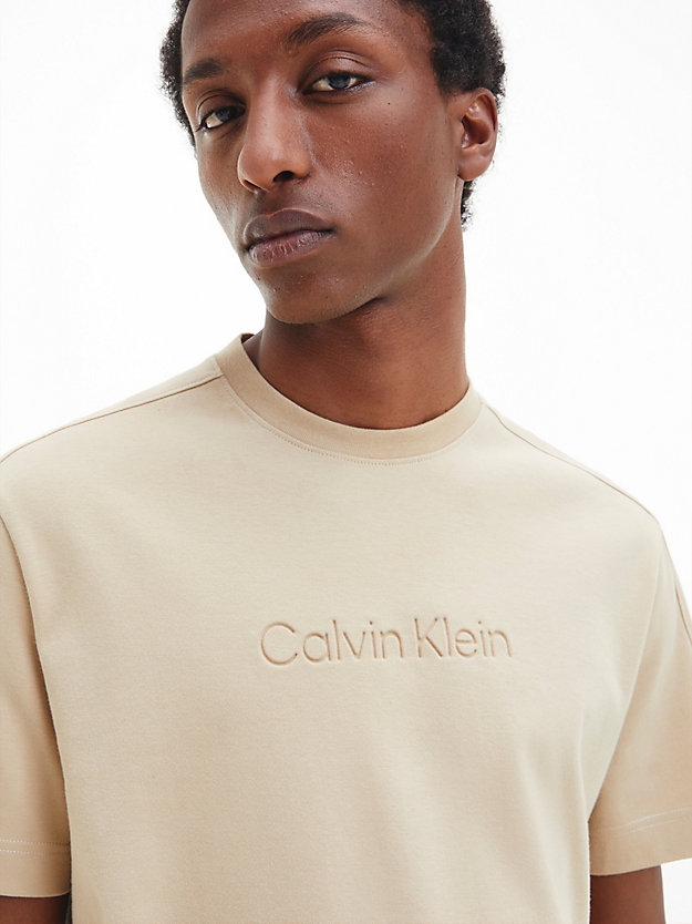 TRAVERTINE Organic Cotton T-shirt for men CALVIN KLEIN
