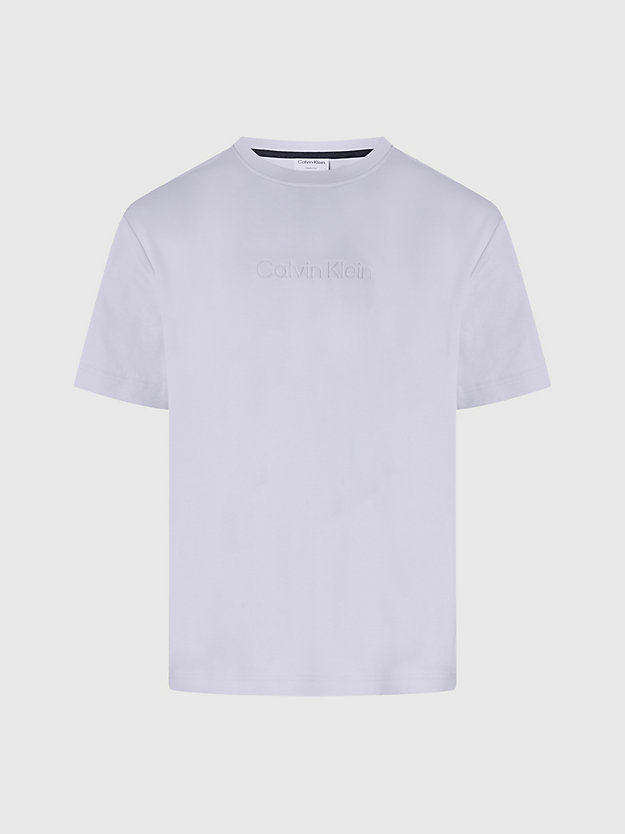MISTY LILAC Organic Cotton T-shirt for men CALVIN KLEIN