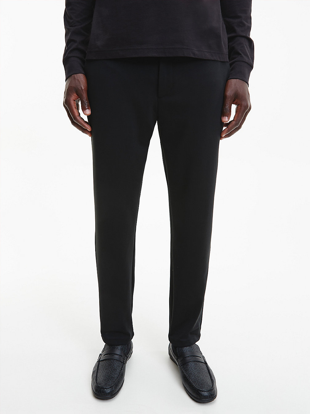 CK BLACK Recycled Polyester Tapered Trousers undefined men Calvin Klein