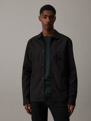 Boxy Twill Overshirt