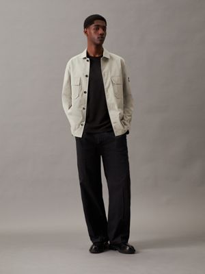 london fog boxy twill overshirt for men calvin klein