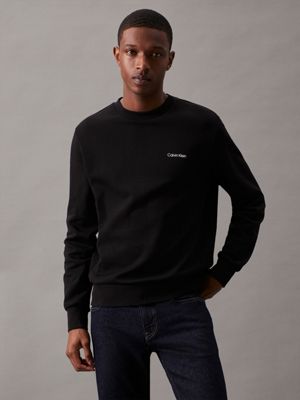 Black cotton sweatshirt