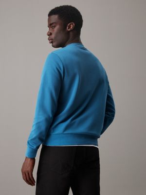 midnight blended interlock sweatshirt for men calvin klein