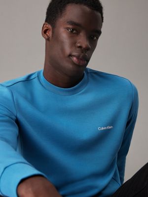 midnight cotton sweatshirt for men calvin klein