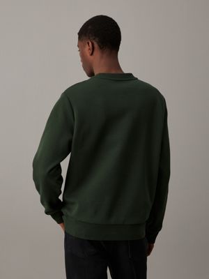 midnight forest cotton sweatshirt for men calvin klein