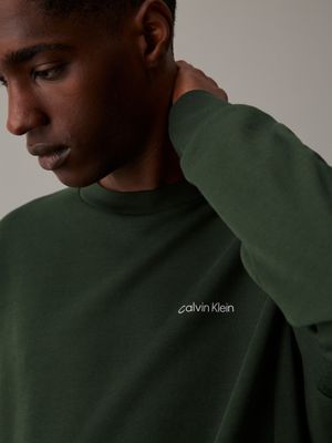 midnight forest cotton sweatshirt for men calvin klein