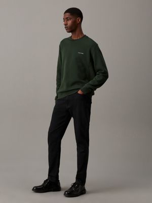 midnight forest cotton sweatshirt for men calvin klein