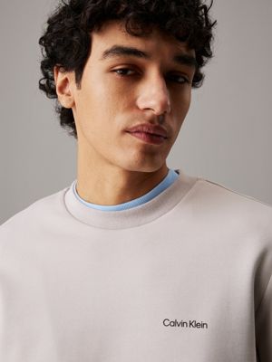 dove blended interlock sweatshirt for men calvin klein