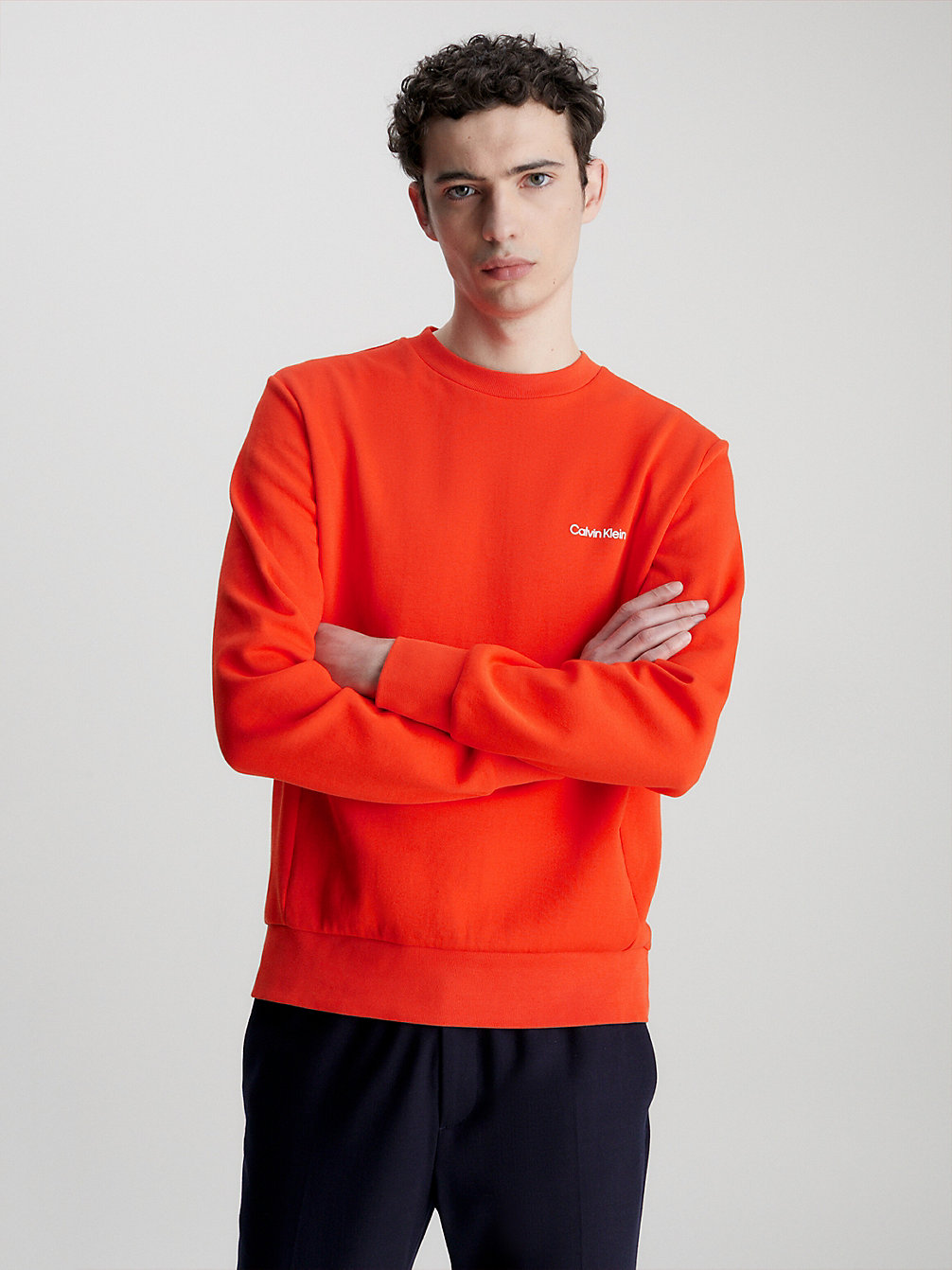 SPICY ORANGE > Sweatshirt Aus Recyceltem Polyester > undefined men - Calvin Klein