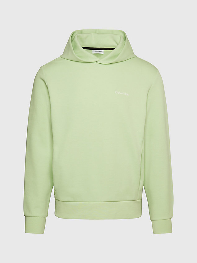 sweat-shirt à capuche avec micro-logo green pour hommes calvin klein
