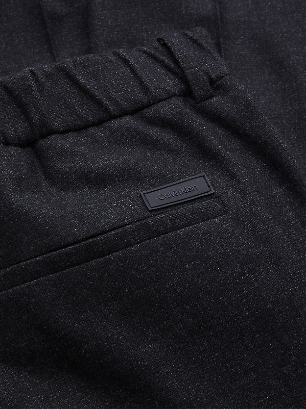 CK BLACK Pantalones cropped de lana virgen de hombre CALVIN KLEIN